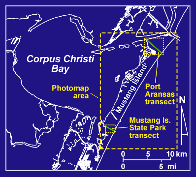 Mustang Island map